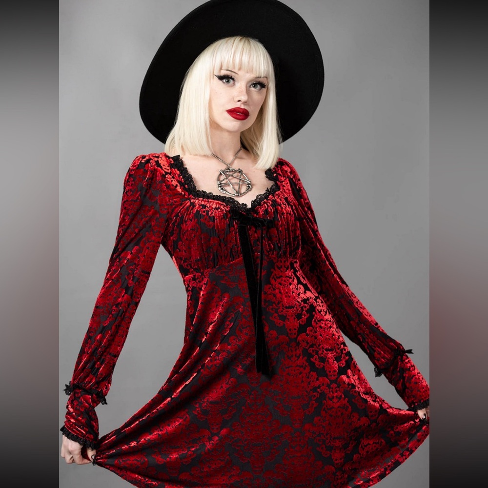 Killstar sitri long sleeve dress